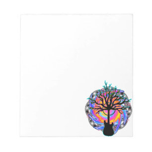 "Psychedelic Sonic Cyclone" surreal guitar art Notepad