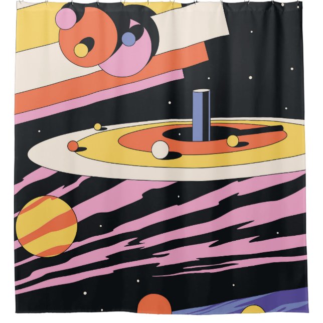 Psychedelic Space: 70s Geometric Shapes (Front)
