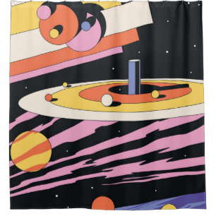 Psychedelic Space Abstract Illustration, Geometri