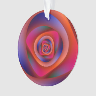 Psychedelic Spiral Labyrinth Ornament