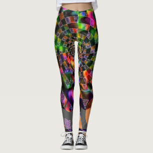 Psychedelic Spiral Mosaic Leggings