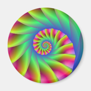 Psychedelic Spiral Steps Magnet