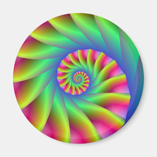 Psychedelic Spiral Steps Magnet (Front)