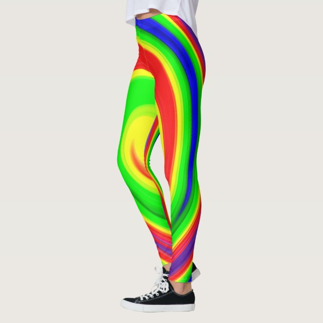 Psychedelic spirals leggings (Left)