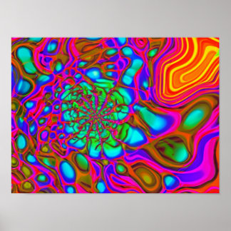 Psychedelic Splash Poster