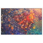 Psychedelic Splatter | Colourful Rainbow Abstract Fabric