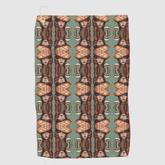 psychedelic sports mushroom lovers   golf towel