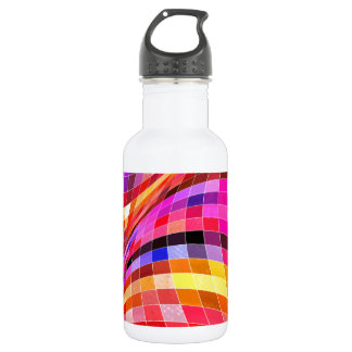 Psychedelic Square Pattern 532 Ml Water Bottle