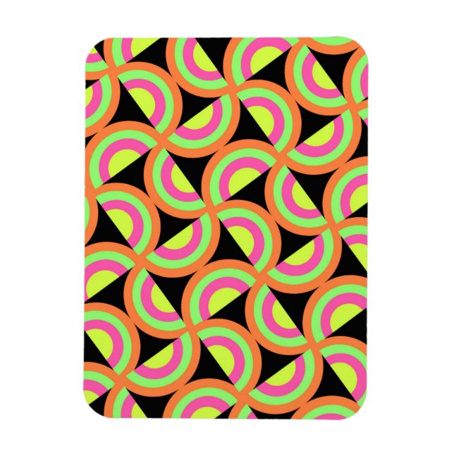 Psychedelic Squares Magnet (Vertical)