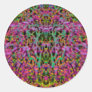 Psychedelic Starburst Sticker