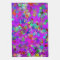 psychedelic stars kitchen towel