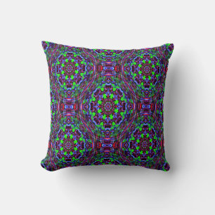 Psychedelic Stars..... Throw Pillow