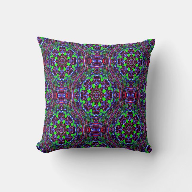 Psychedelic Stars..... Throw Pillow (Front)