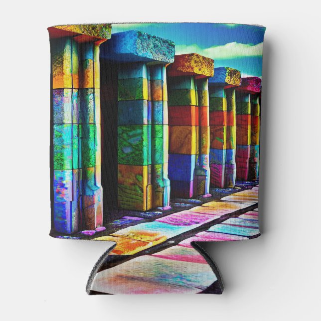 Psychedelic Stones Can Cooler (Front)