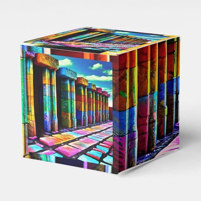 Psychedelic Stones Favor Box (Front Side)