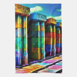 Psychedelic Stones Kitchen Towel