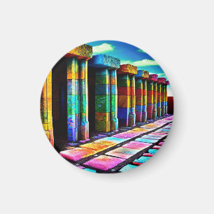 Psychedelic Stones Magnet