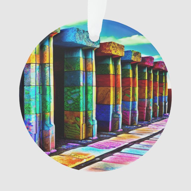 Psychedelic Stones Ornament (Front)