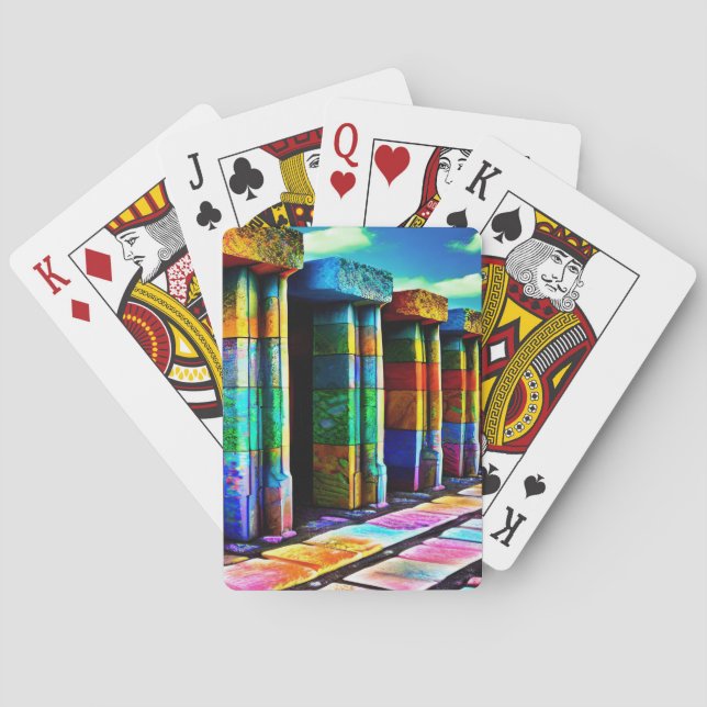 Psychedelic Stones Playing Cards (Back)