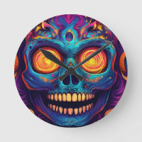 Psychedelic Sugar Skull Art - Day of the Dead