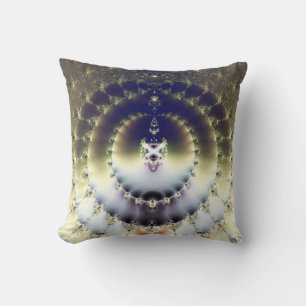 Psychedelic Sun Throw Pillow