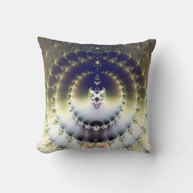 Psychedelic Sun Throw Pillow (Front)