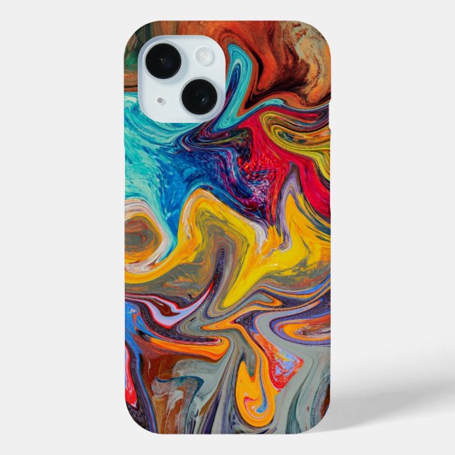 Psychedelic Swirl Abstract Phone Case (Back)
