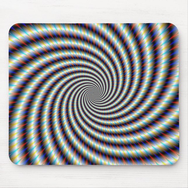 Psychedelic Swirl Mouse Pad (Front)