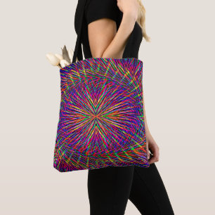 Psychedelic swirling Star...... Tote Bag