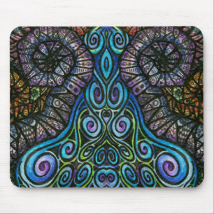 Psychedelic Swirls Pattern Mousepad #2