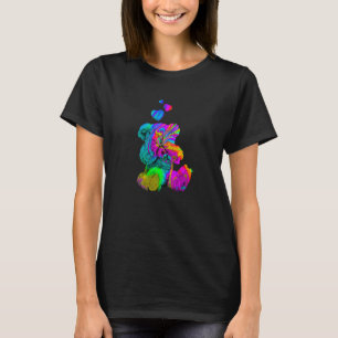 Psychedelic Teddy Bear Trippy Colorful Teddy with  T-Shirt