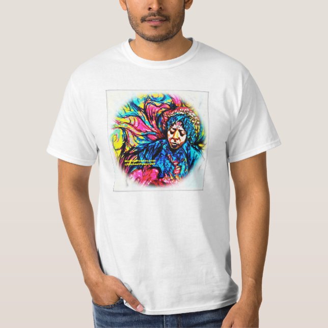 Psychedelic Tee by F.Bizo white (Front)