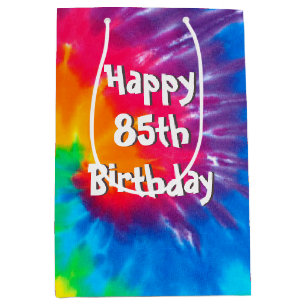 Psychedelic Tie Dye 85e Anniversaire Sac Cadeau Mo