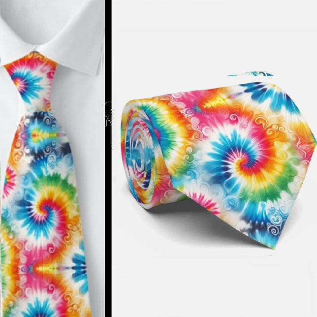 Psychedelic Tie-Dye Pattern Tie (Creator Uploaded)