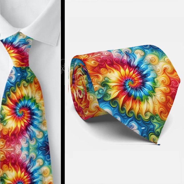 Psychedelic Tie-Dye Pattern Tie (Creator Uploaded)