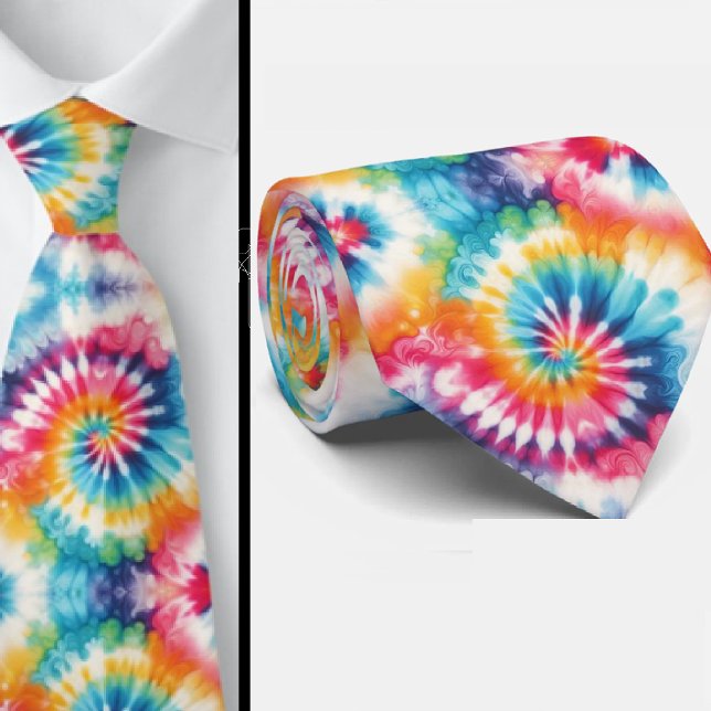 Psychedelic Tie-Dye Pattern Tie (Creator Uploaded)
