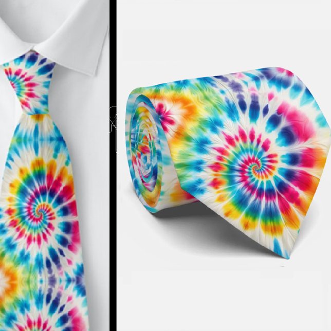 Psychedelic Tie-Dye Pattern Tie (Creator Uploaded)