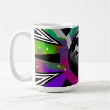 Psychedelic Tie-Dye Planet and Abstract Designs