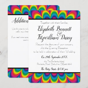 Psychedelic Tie Dye Soir Invitation
