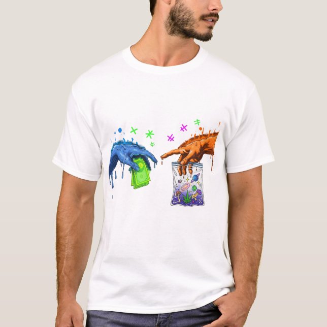 Psychedelic Trade: Cosmic Drugs for Cash T-Shirt (Front)