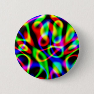 Psychedelic Trip Strings Dark 2 Inch Round Button
