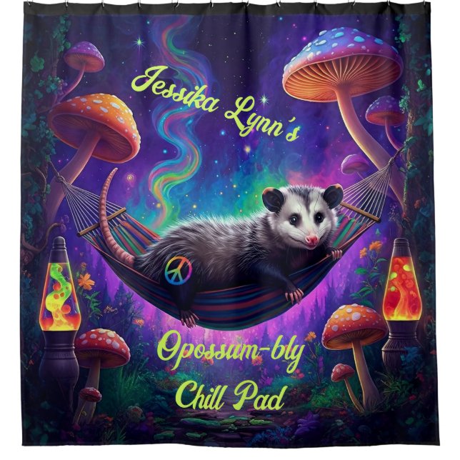 Psychedelic Trippy Hippie Opossum Custom Personal (Front)