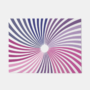 Psychedelic Twirl Op art  Doormat