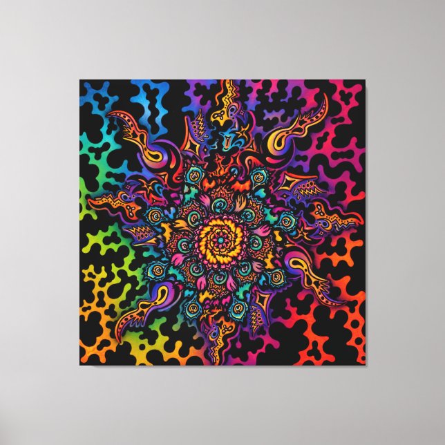 Psychedelic Vibes Canvas Print (Front)