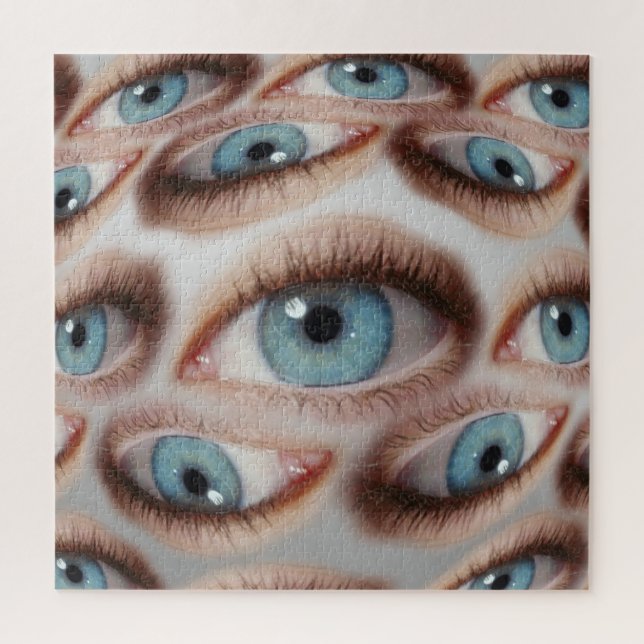 Psychedelic Vision: Abstract Eye Illusion Jigsaw Puzzle (Vertical)
