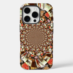 Psychedelic Vision   Earthy Brown Hues Abstract  iPhone 16 Pro Case