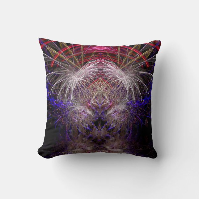 Psychedelic Visionary Chaos American MoJo Pillow (Front)