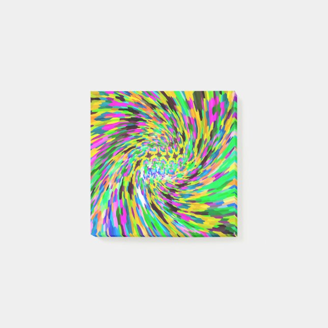 Psychedelic vortex post-it notes (Front)