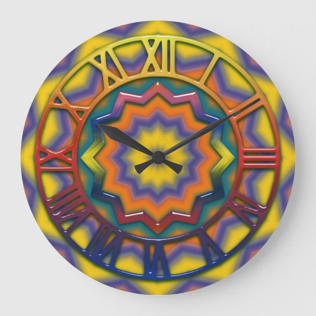 Psychedelic Wall CLock (Front)