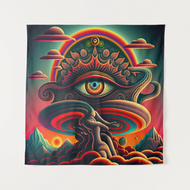 Psychedelic Wall Tapestry (Front)